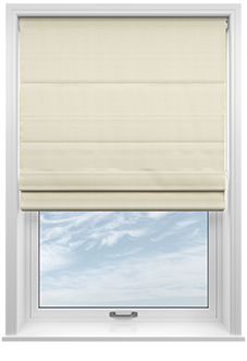Soft Chevron, Cream - Roman Blind